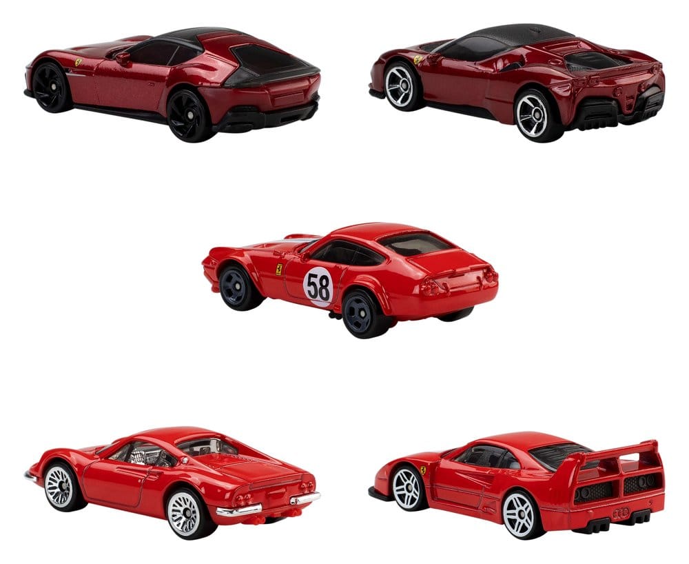 Ferrari Hot Wheels Die-Cast Vehicle 5-Pack 1/64