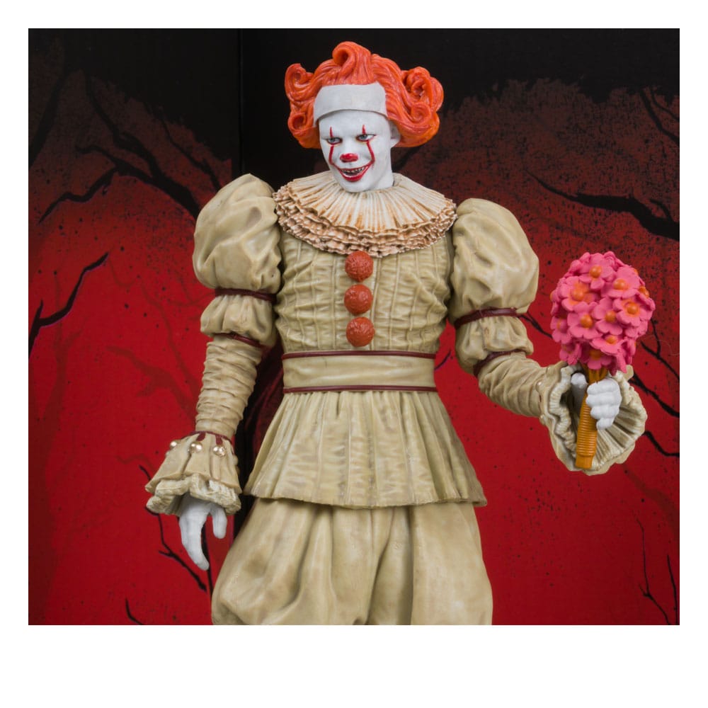 It: Welcome to Derry Movie Maniacs PVC Statue Pennywise (Flashback) (Gold Label) 16 cm