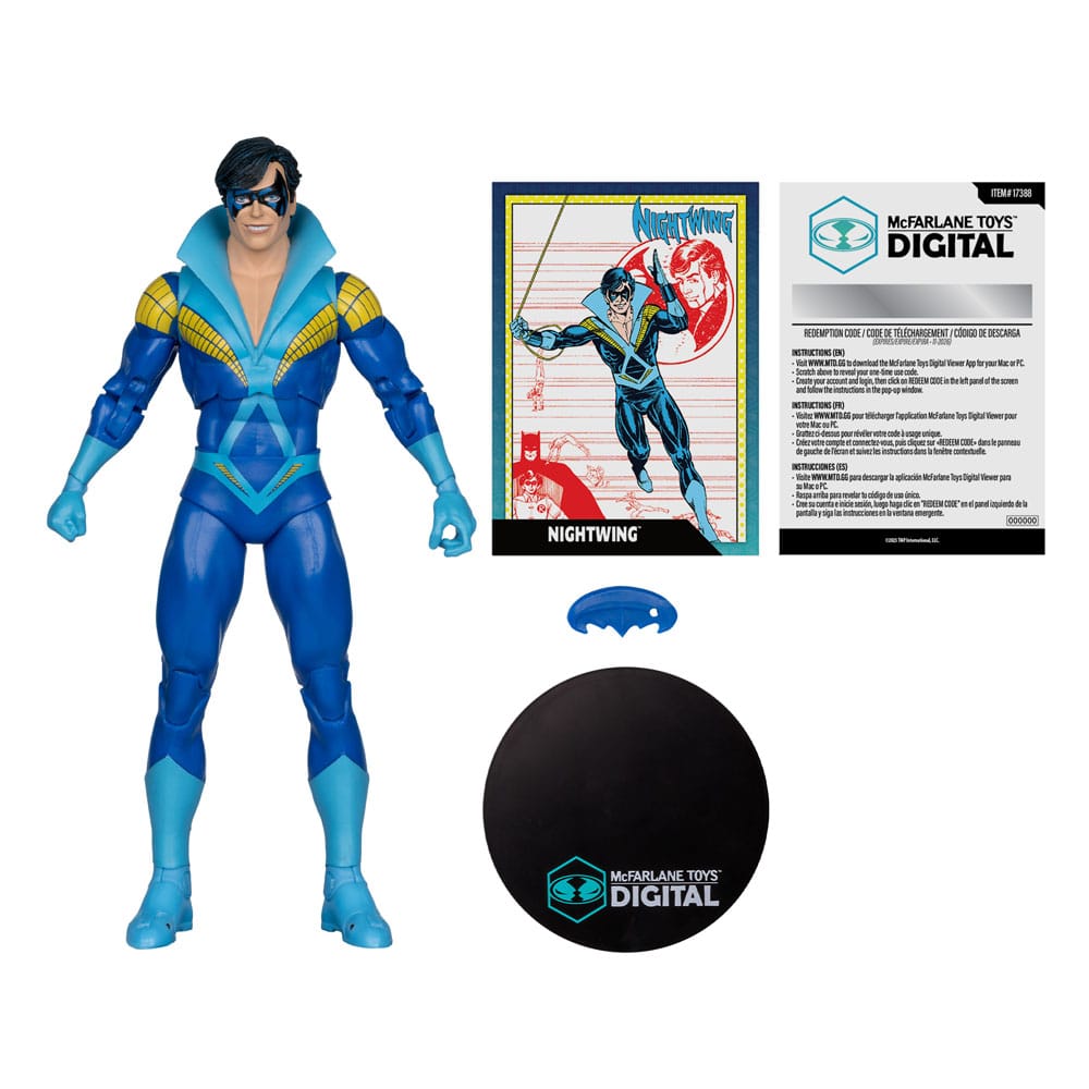 DC Direct McFarlane Toys Digital Action Figure Nightwing (Teen Titans) 18 cm