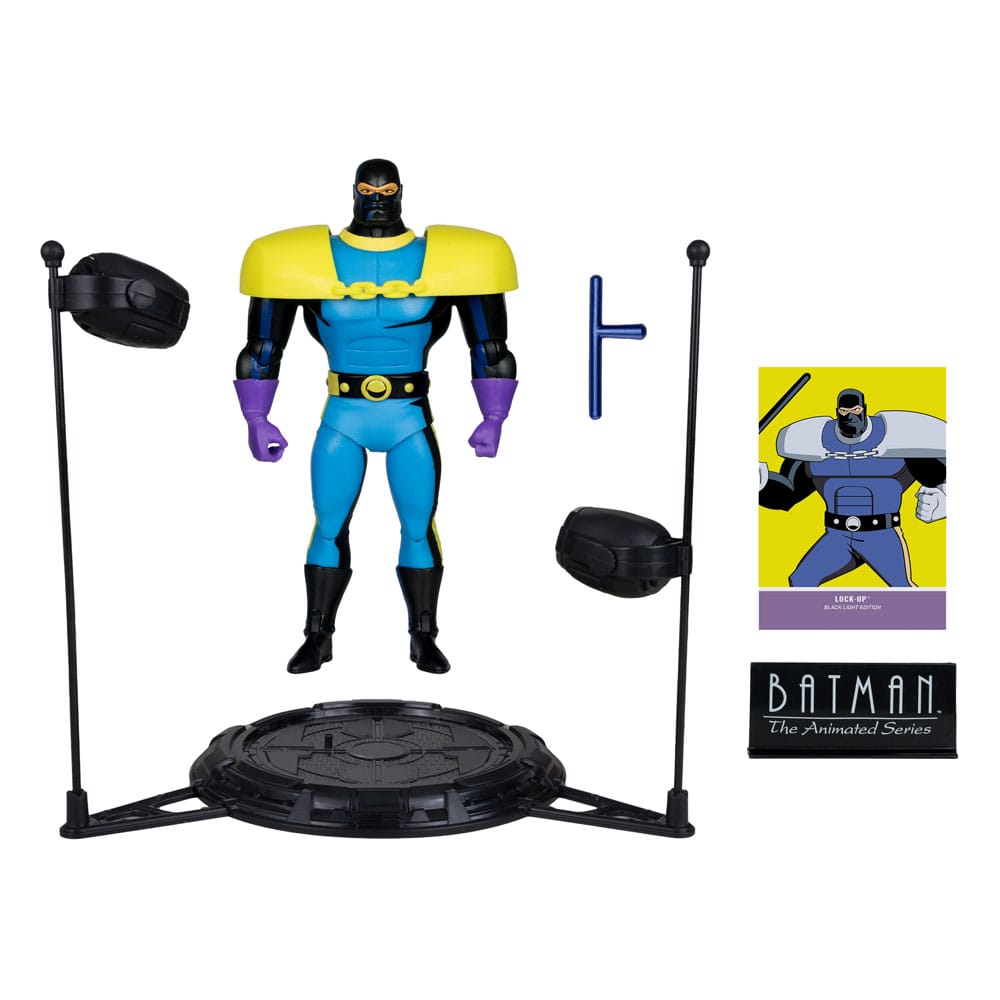 Batman: The Animated Series DC Direct Build-A Action Figures Wave 5 Lock-Up Black Light Edition (Gold Label) 15 cm