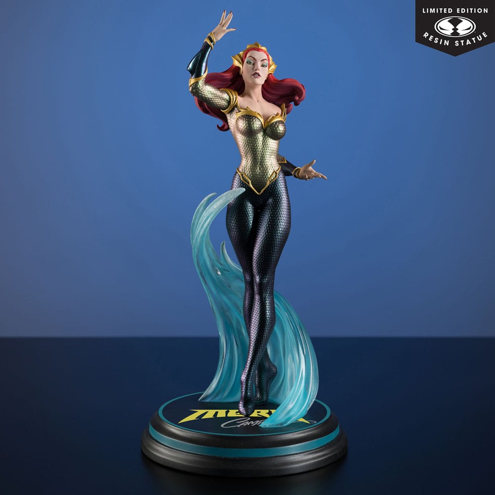 DC Direct Cover Girls Statue 1/8 Mera by J. Scott Campbell 26 cm