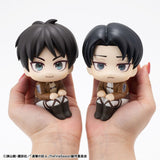 Attack on Titan Look Up PVC Statue Eren Jaeger & Levi Set (with gift) 11 cm
