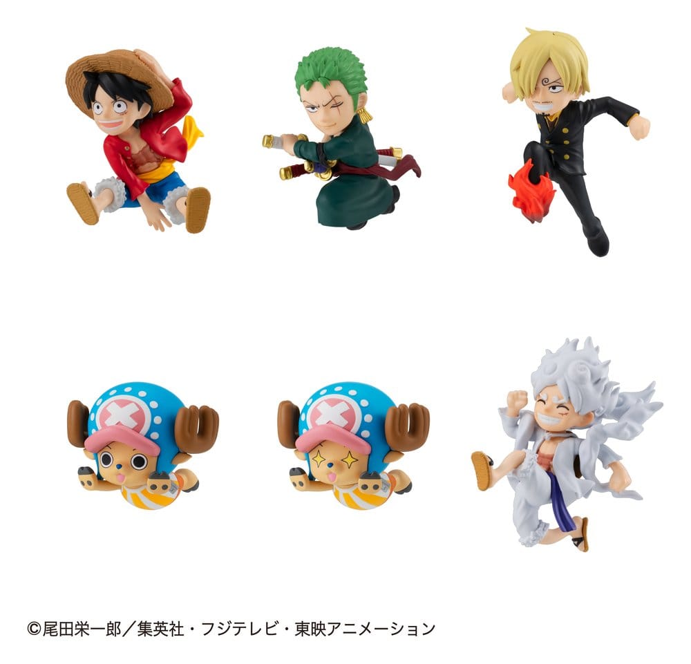 One Piece Tobimas Mini Figures 5 cm Blind Box Display (6) (Repeat)