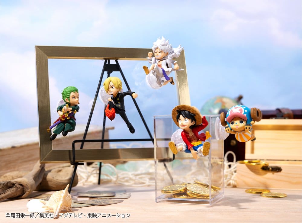 One Piece Tobimas Mini Figures 5 cm Blind Box Display (6) (Repeat)