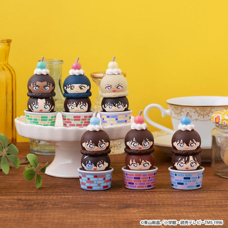 Detective Conan Tsumichen Stack up &amp; Change Mini Figures 8 cm Blind Box Assortment (6) (with gift)