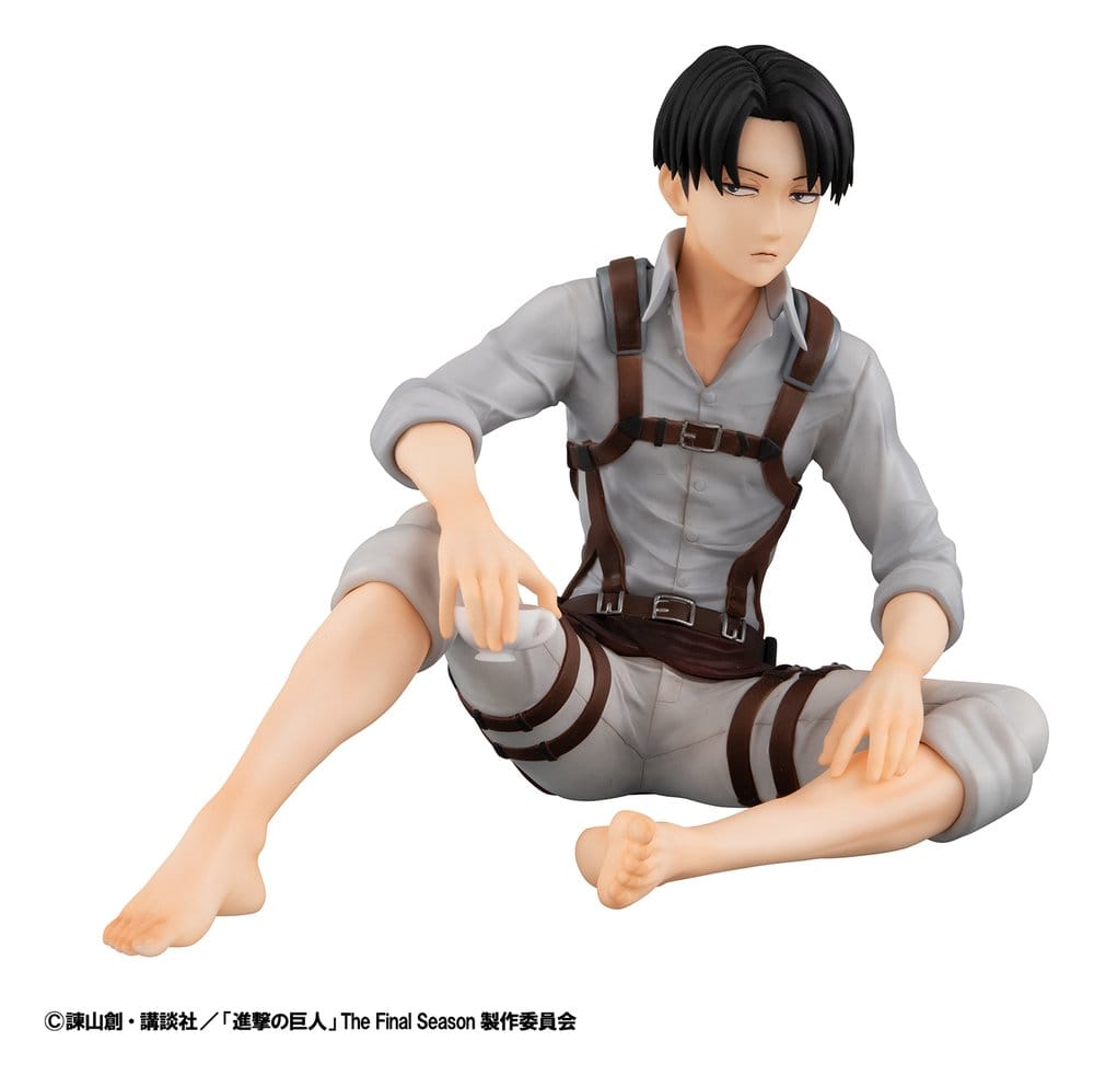 Attack on Titan G.E.M. Series PVC Figures 2-Pack Eren Yeager & Squad Captain Levi Palm Size