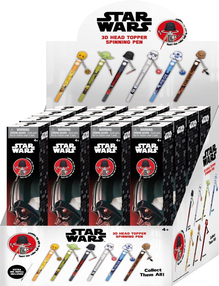 Star Wars 3D Head Topper Spinning Pen Display (16)