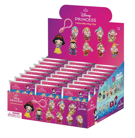 Snow White 3D PVC Bag Clips Classic Series 66 Display (24)