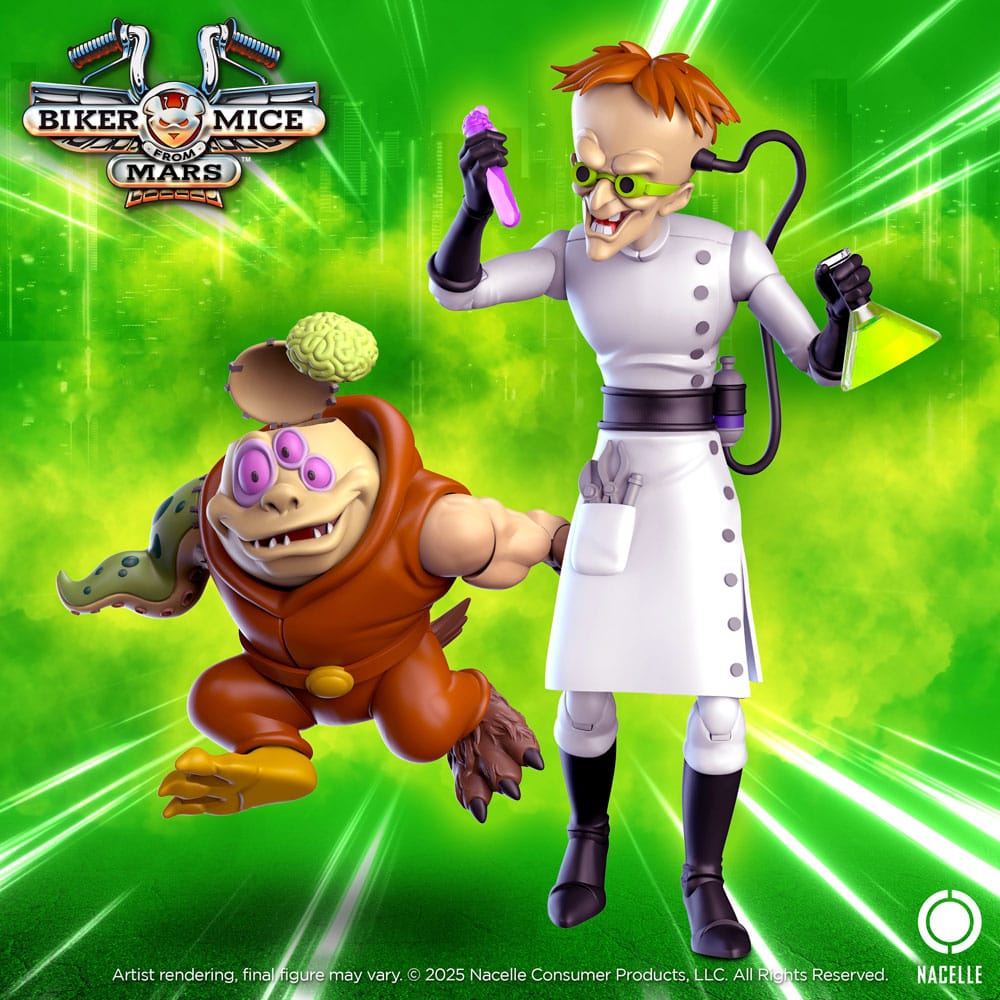 Biker Mice From Mars Action Figure Karbunkle & Fred The Mutant 23 cm