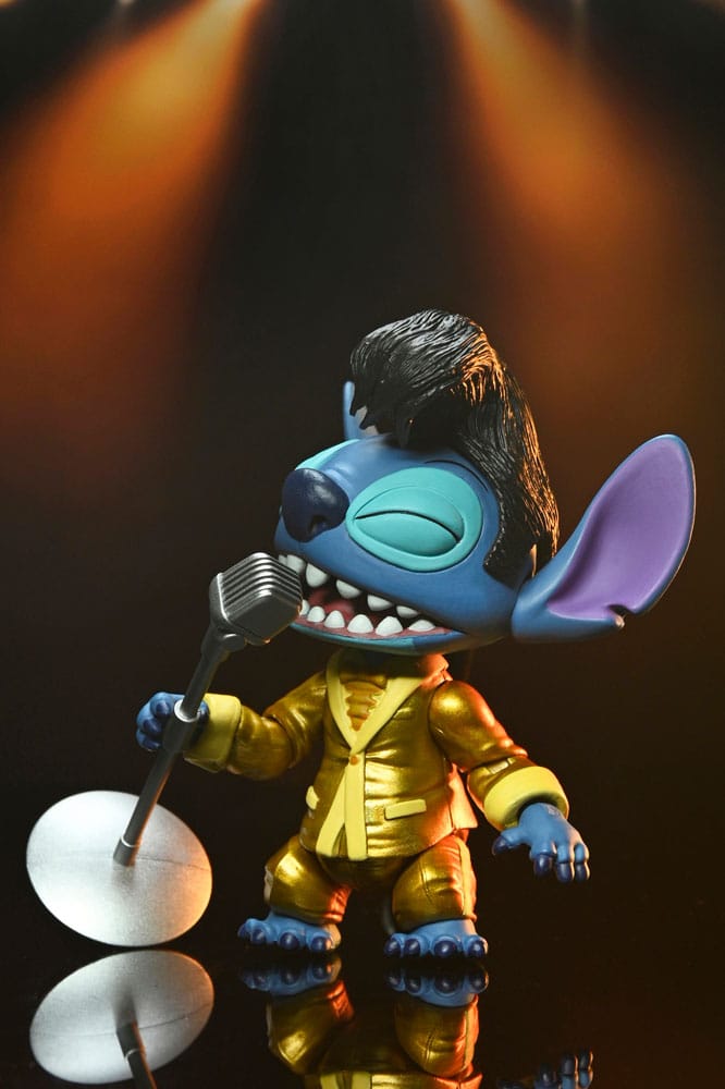 Lilo & Stitch Action Figure Ultimate Gold Suit Elvis Stitch 18 cm