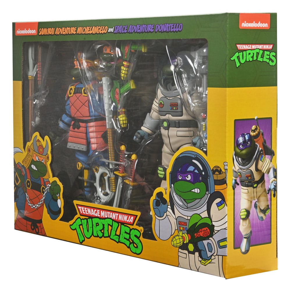 Teenage Mutant Ninja Turtles (Cartoon) Action Figure 2 Pack Space Adventure & Samurai Turtles 18 cm