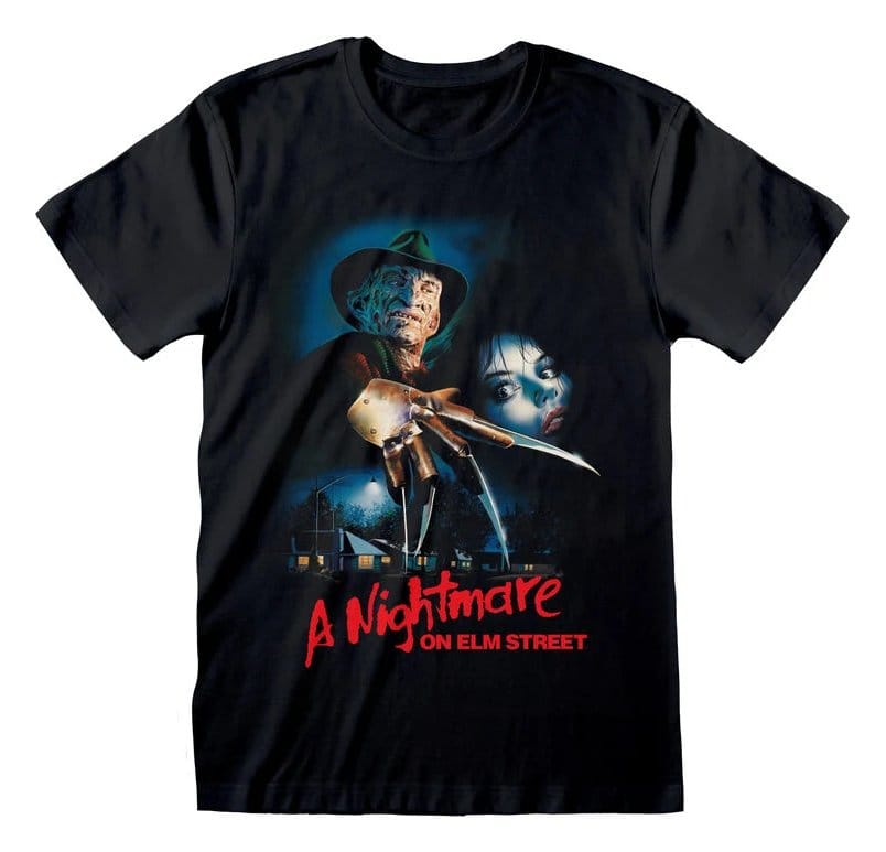 Nightmare on Elm Street T-Shirt Logo Poster Black Size L