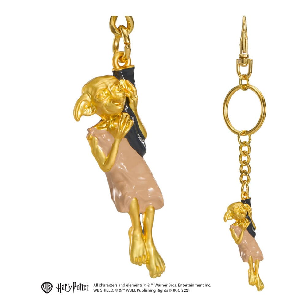 Harry Potter Metal Keychain Dobby gold-coloured 11 cm