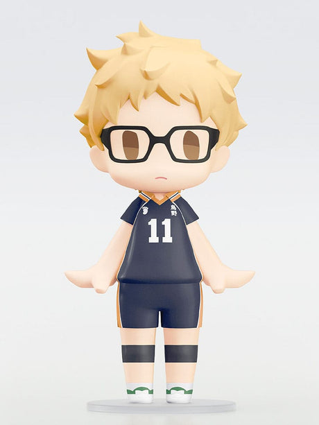 Haikyu!! HELLO! GOOD SMILE Action Figure Kei Tsukishima 10 cm