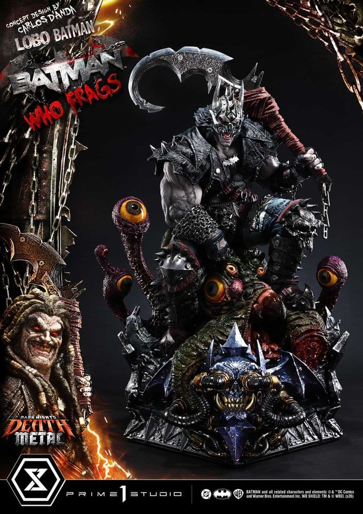 Dark Nights: Death Metal Museum Masterline Statue 1/3 Lobo Batman: Batman Who Frags Deluxe Bonus Version 81 cm