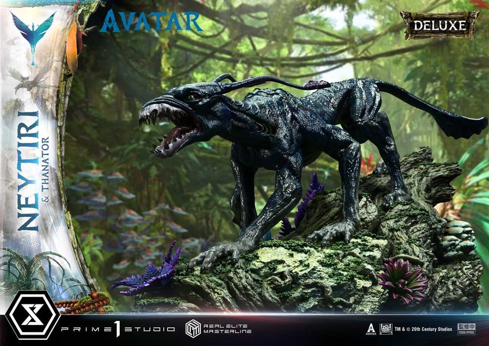Avatar (Film) Real Elite Masterline Series Statue 1/4 Neytiri & Thanator Deluxe Version 75 cm