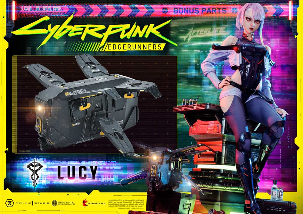 Cyberpunk: Edgerunners Real Elite Masterline Series Statue 1/4 Deluxe Bonus Version 50 cm