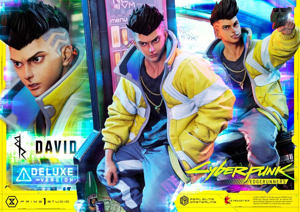 Cyberpunk: Edgerunners Real Elite Masterline Series Statue 1/4 David Deluxe Bonus Version 58 cm