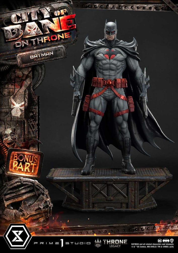 DC Comics Throne Legacy Collection Statue Statue 1/4 Flashpoint Batman Bonus Version 60 cm