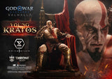 Throne Legacy God of War Series Statue 1/3 Ragnarok Young Thyself Kratos 91 cm