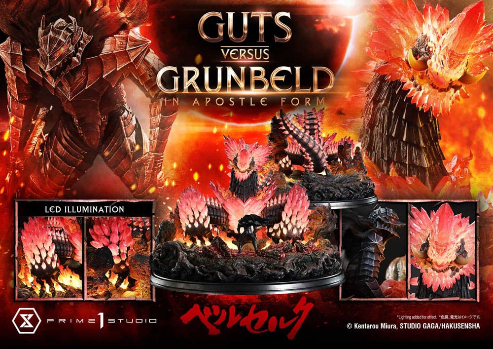 Berserk Ultimate Diorama Masterline Series Statue Berserk Guts vs. Grunbeld in Apostle Form  58 cm