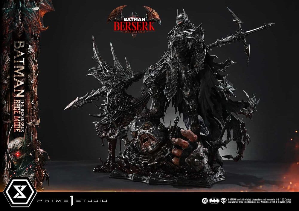 DC Comics Ultimate Premium Masterline Series Statue 1/4 Batman (Comics) Batman: The Berserker Rage Mode Deluxe Version 93 cm