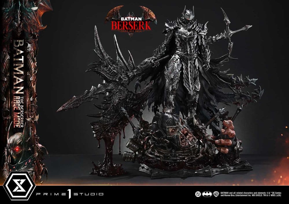 DC Comics Ultimate Premium Masterline Series Statue 1/4 Batman (Comics) Batman: The Berserker Rage Mode Deluxe Version 93 cm