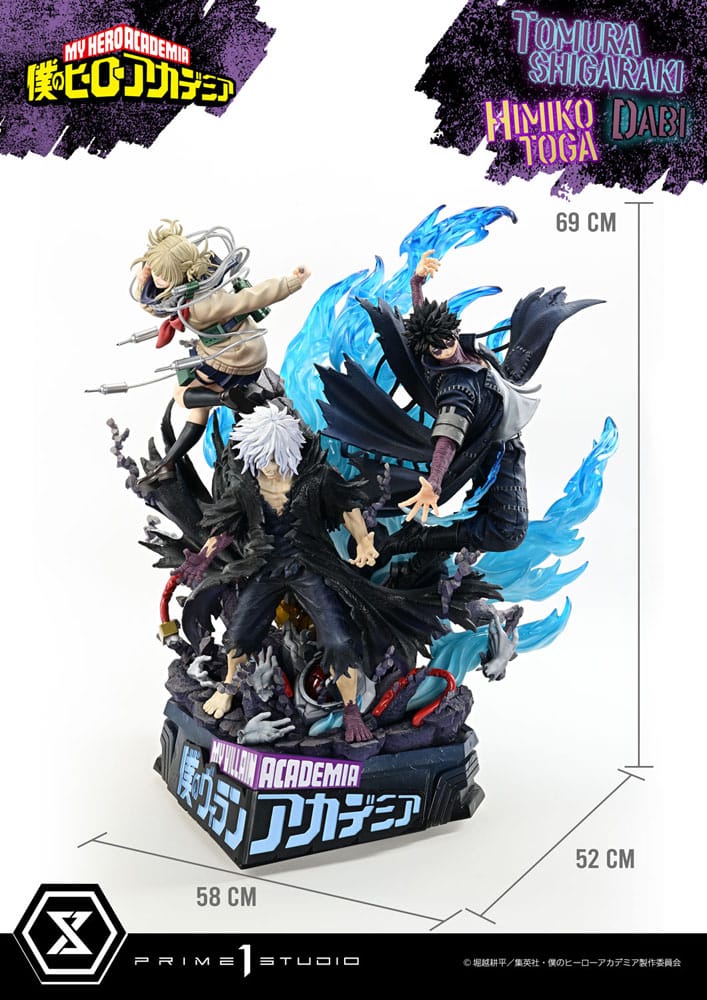 My Hero Academia Statue Ultimate Premium Masterline Tomura Tomura Shigaraki, Dabi & Himiko Toga Deluxe Bonus Version 69 cm