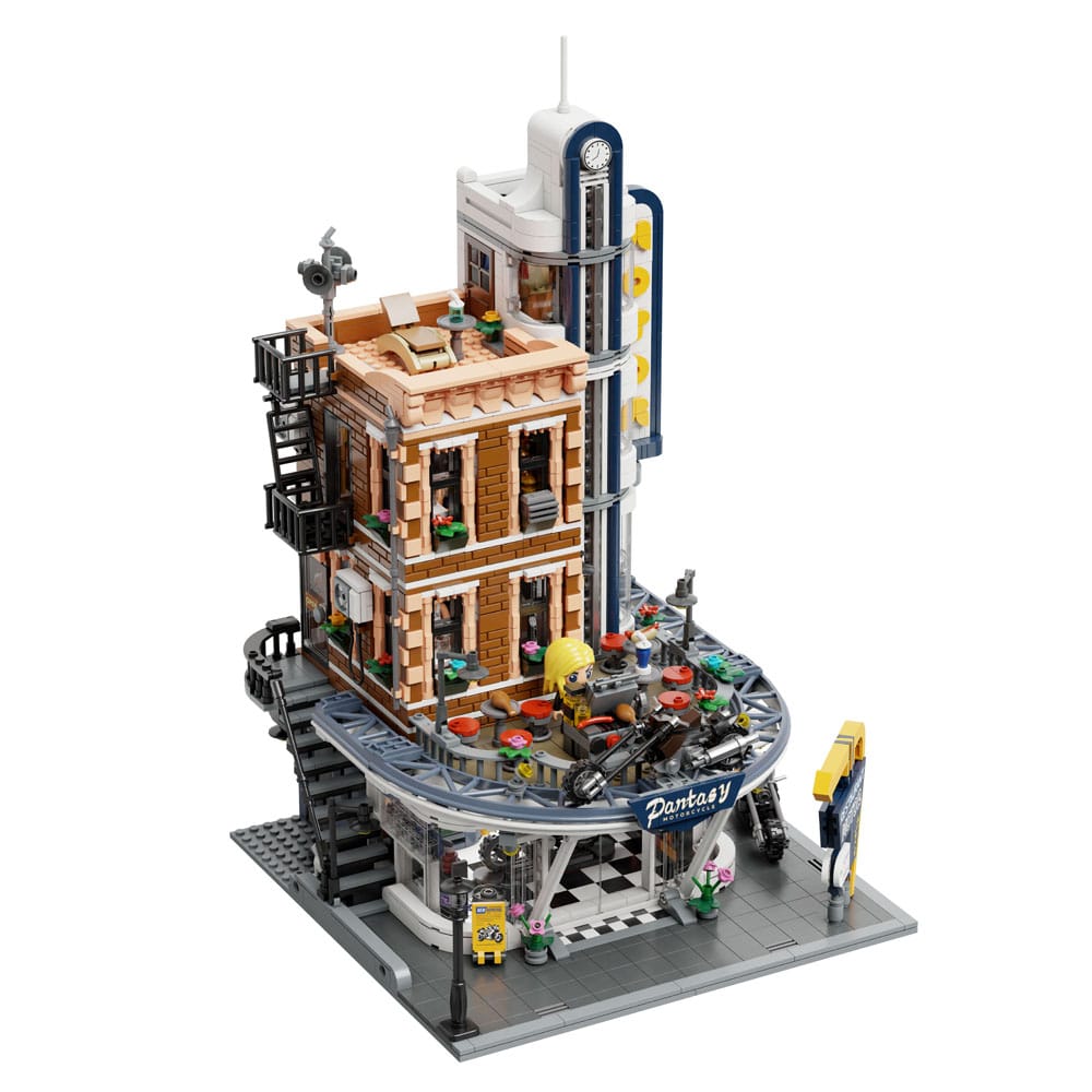 Pantasy Original Construction Set Motorcycle Restaurant