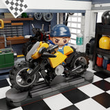 Pantasy Original Construction Set Motorcycle Restaurant