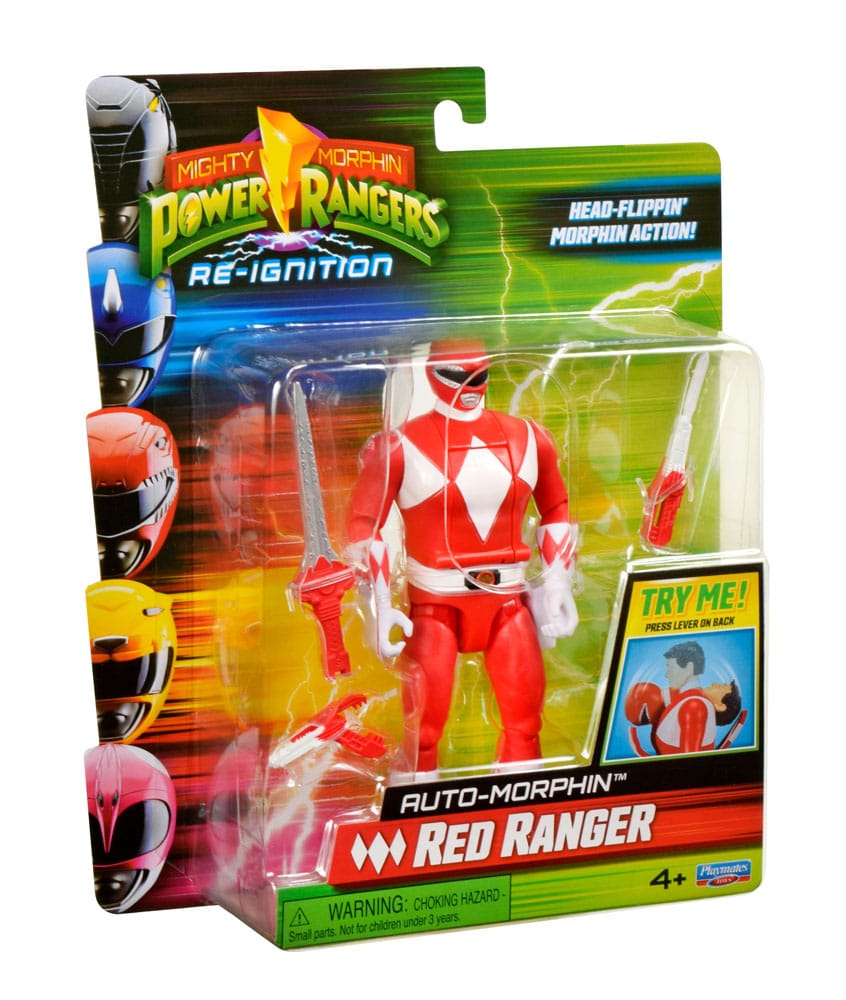 Mighty Morphin Power Rangers Action Figure Auto-Morphin Red Ranger 12 cm