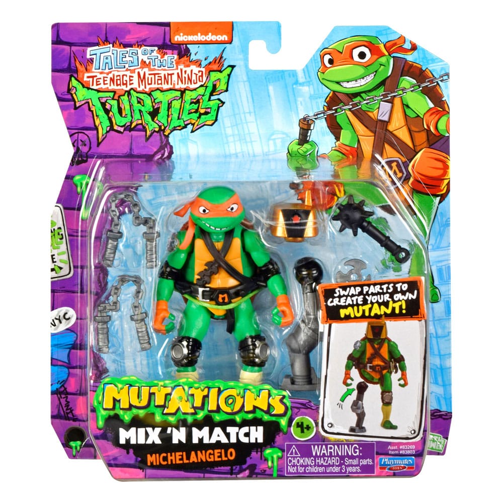 Tales of the Teenage Mutant Ninja Turtles Mix 'n Match Action Figure Michelangelo 12 cm