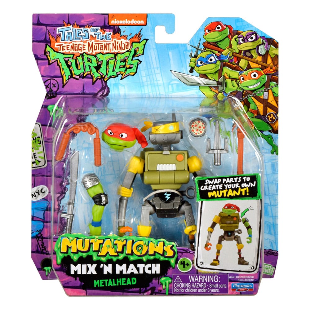Tales of the Teenage Mutant Ninja Turtles Mix 'n Match Action Figure Metalhead 12 cm