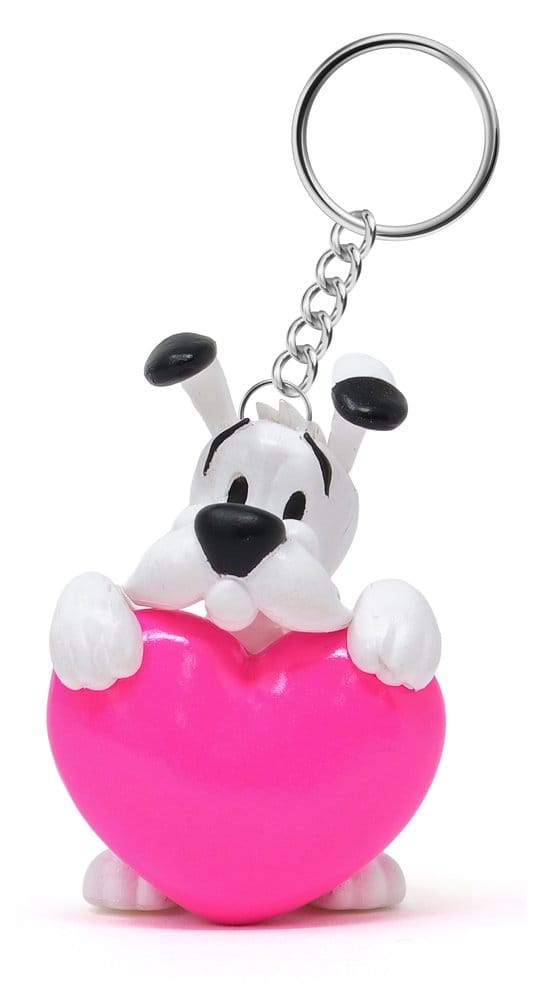 Asterix Keychain Dogmatix Pink Heart