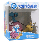 The Smurfs: Money Box Smurf on a Snail's Back 19 cm