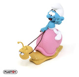 The Smurfs: Money Box Smurf on a Snail's Back 19 cm