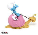 The Smurfs: Money Box Smurf on a Snail's Back 19 cm