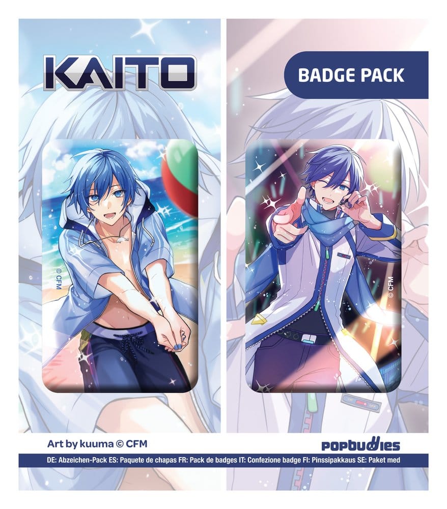 Vocaloid Button 2-Pack Kaito (Art by kuuma)