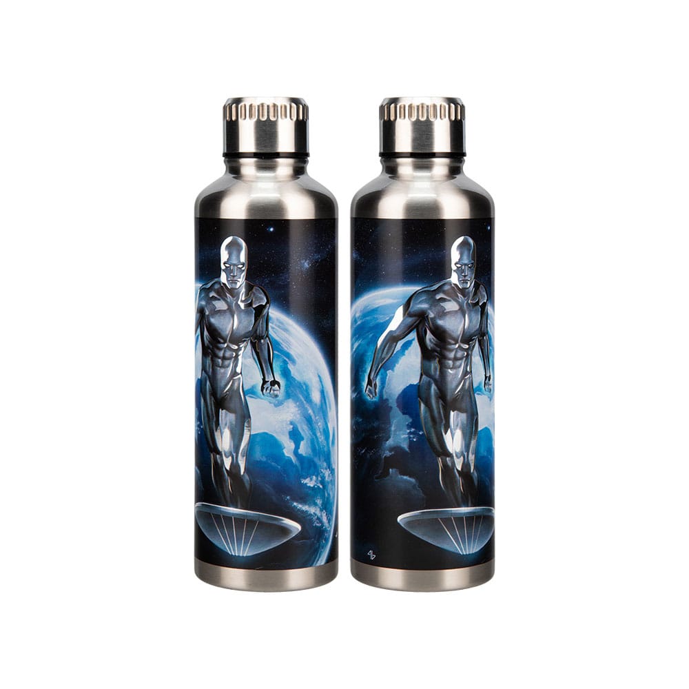 Fantastic Four Metal Water Bottle Silver Surfer