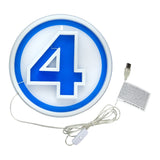 Fantastic Four LED Wall Lamp Light Logo Neon