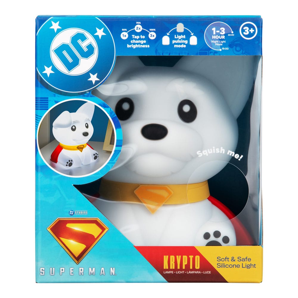DC Comics Squishy Glo Silicon Light Superman Krypto 17 cm