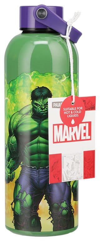 Marvel Universe Metal Water Bottle Hulk with Carry Loop