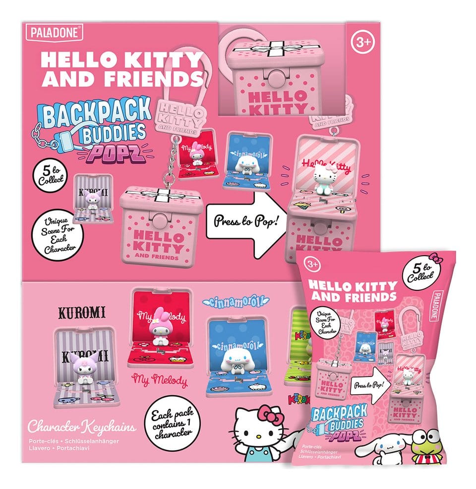 Sanrio Friends Popz Backpack Buddies Blind Box Assortment Hello Kitty (24)