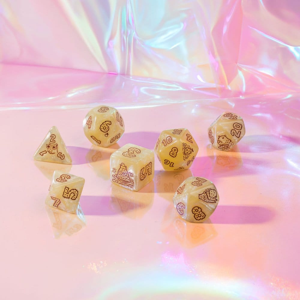Capybara Dice Set of 7 Sleepie