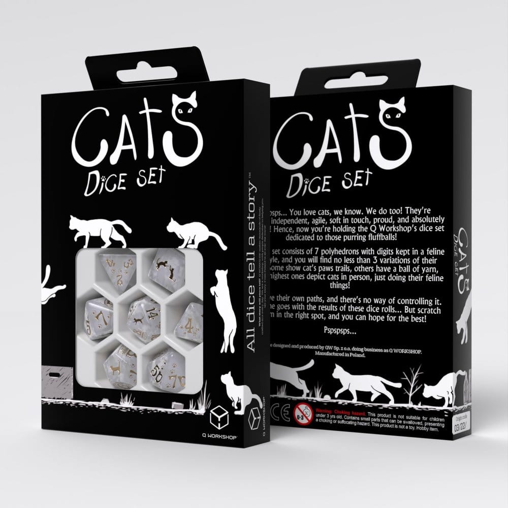CATS Dice Set of 7 Purrl