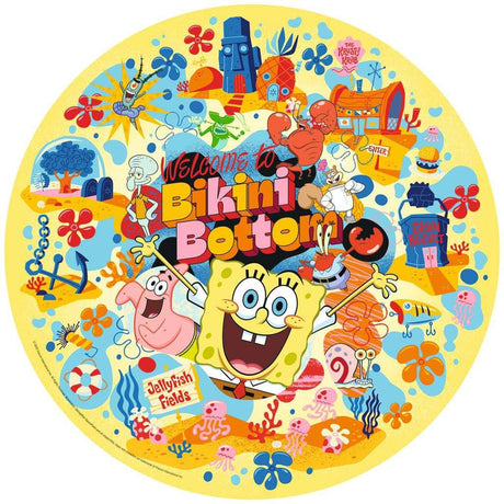 SpongeBob SquarePants Round Jigsaw Puzzle Welcome to Bikini Bottom (500 pieces)