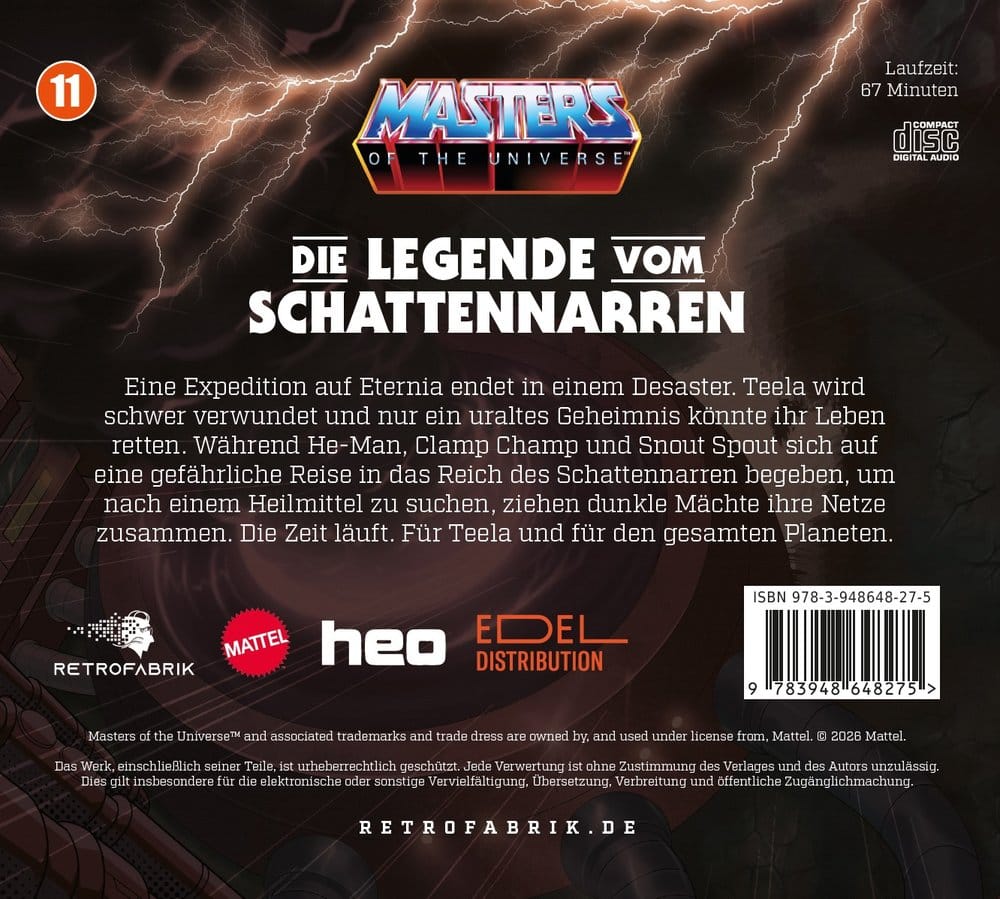 Masters of the Universe Radio Play CD Episode 11: Die Legende vom Schattennarren *German Version*