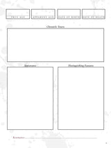 Vampire: The Masquerade 5th Edition RPG Journal Expanded Character Sheet Journal *Englische Version*
