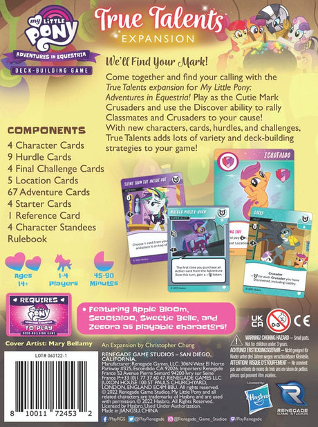 My Little Pony card game Deck-Building True Talents Expansion *Englische Version*