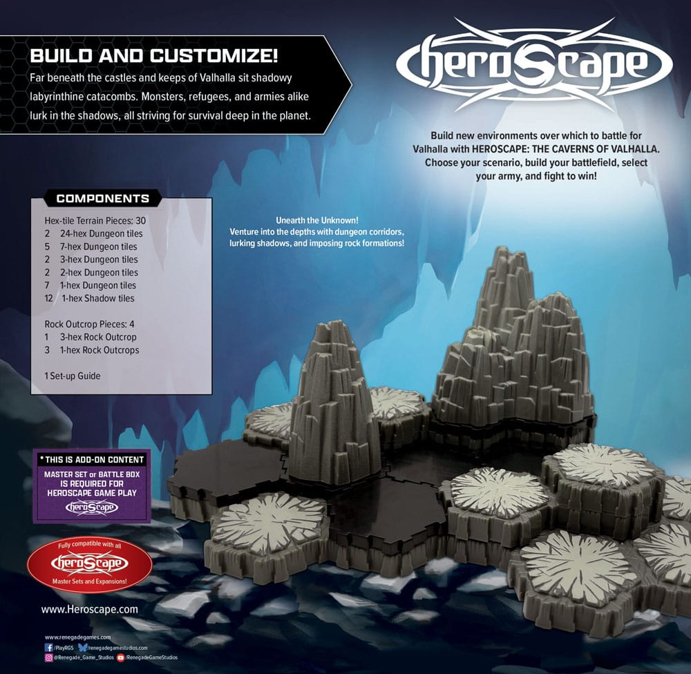 Heroscape Terrain Expansion The Caverns of Valhalla  *English Version*